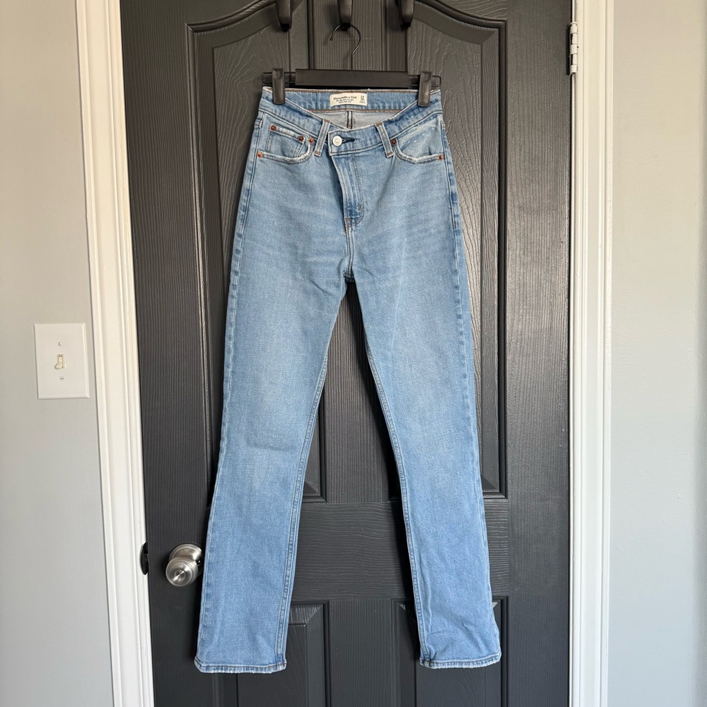 Abercrombie Light Blue High Rise Jeans